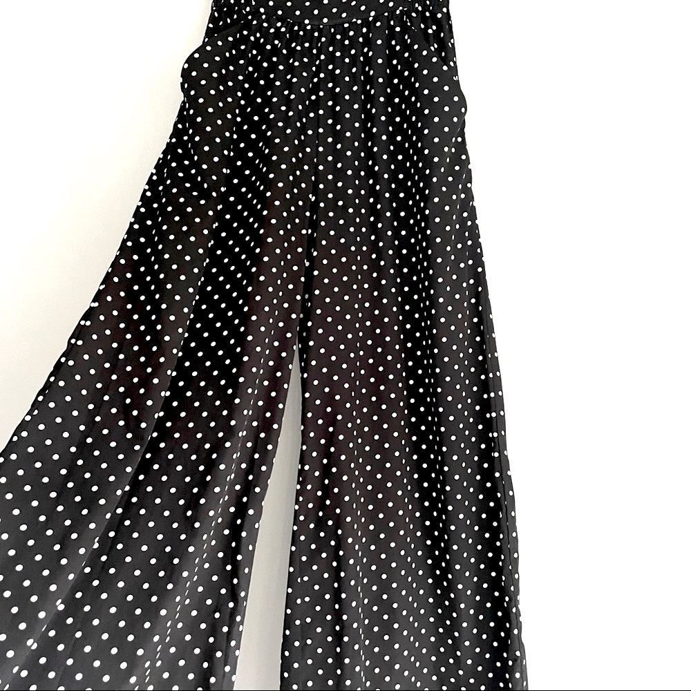 Zara Polka Dot Wide Leg Pants